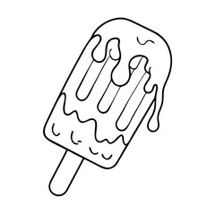 ice pop icon, ice pop vector illustration-simple illustration of ice pop, perfect for ice pop logos and icons