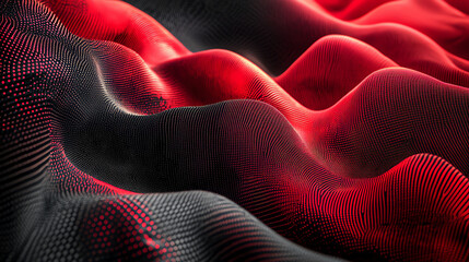 Naklejka premium Abstract digital noise with grainy red and black texture, blending retro-futuristic tech vibes. Perfect for glitch art, cyberpunk designs, and sci-fi backgrounds. High-quality, gritty, and dynamic