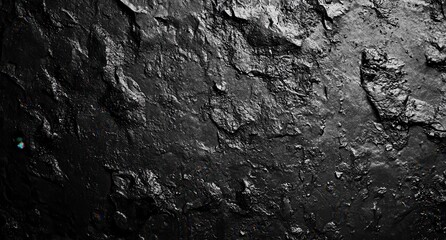 Dark, textured rock face