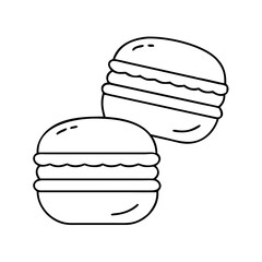 macarons icon, macarons vector illustration-simple illustration of macarons, perfect for macarons logos and icons