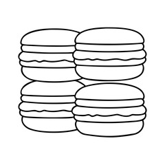 macarons icon, macarons vector illustration-simple illustration of macarons, perfect for macarons logos and icons