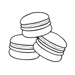 macarons icon, macarons vector illustration-simple illustration of macarons, perfect for macarons logos and icons