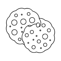 cookies icon, cookies vector illustration-simple illustration of cookies, perfect for cookies logos and icons