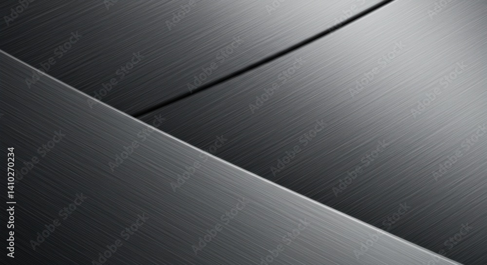Poster Abstract Brushed Metal Texture Background with Diagonal Lines Design