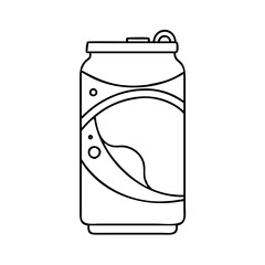 soda can icon, soda can vector illustration-simple illustration of soda can, perfect for soda can logos and icons