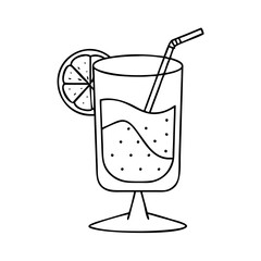 cocktail glass icon, cocktail glass vector illustration-simple illustration of cocktail glass, perfect for cocktail glass logos and icons