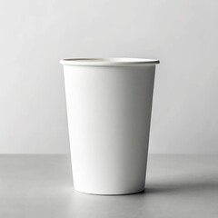 paper cup on white background