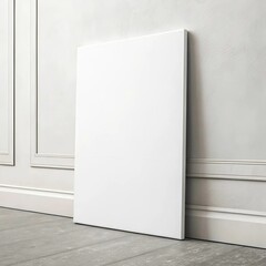 white poster on white wall