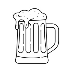 beer mug icon, beer mug vector illustration-simple illustration of beer mug, perfect for beer mug logos and icons
