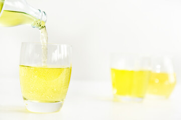 Cedrata is a typical Italian drink made from citron juice produced in Calabria in southern Italy.