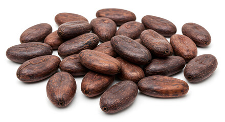 Obraz premium Cocoa beans png isolated