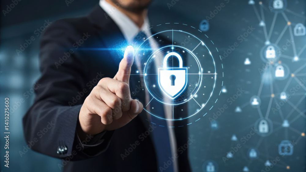 Poster enhancing cybersecurity service is essential for protecting digital assets and ensuring safety in on