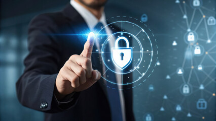 Obraz premium Enhancing cybersecurity service is essential for protecting digital assets and ensuring safety in online world