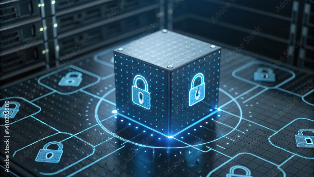 Poster secure your data with advanced cybersecurity service solutions that protect your digital assets effe