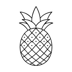 pineapple icon, pineapple vector illustration-simple illustration of pineapple, perfect for pineapple logos and icons