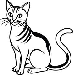 Cat silhouette vector designs 33