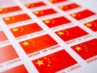 Obraz premium Made in China Seamless print on paper Sticker.