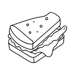 grilled cheese icon, grilled cheese vector illustration-simple illustration of grilled cheese, perfect for grilled cheese logos and icons