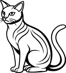Cat silhouette vector designs 35