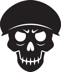Fototapeta premium Skull with Cap Vector