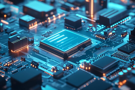 Light blue technological background with minimal 3D objects, creating a clean and modern scene for tech, presentations, and digital branding visuals.

