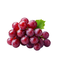 Fototapeta premium Fresh red grapes cutout background high-quality image studio environment close-up view for seo impact