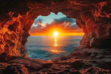 Sunrise view from a cave (6)