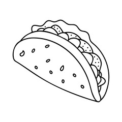 tacos icon, tacos vector illustration-simple illustration of tacos, perfect for tacos logos and icons
