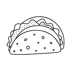 tacos icon, tacos vector illustration-simple illustration of tacos, perfect for tacos logos and icons