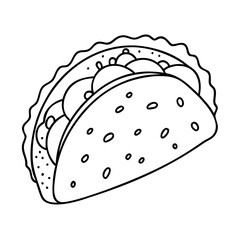 tacos icon, tacos vector illustration-simple illustration of tacos, perfect for tacos logos and icons
