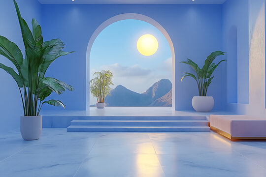 Light blue technological background with minimal 3D objects, creating a clean and modern scene for tech, presentations, and digital branding visuals.

