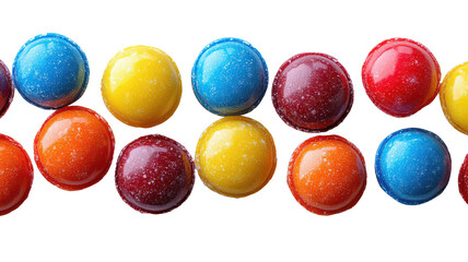 Colorful Candies isolated on transparent background