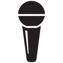 Black microphone icon. vector eps 10
