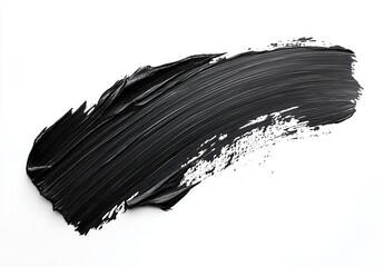 Smudged black cosmetic smear