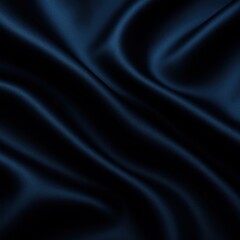 Obraz premium Navy Blue Silk Satin Texture Background with Soft Wavy Folds for Elegant Design