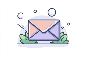 Simple email icon, modern design