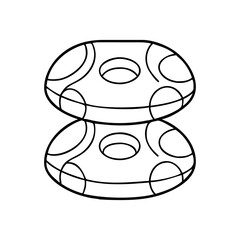 paperweight icon, paperweight vector illustration-simple illustration of paperweight, perfect for paperweight logos and icons