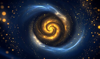 Obraz premium Cosmic Swirl of Light and Color in a Deep Space Universe