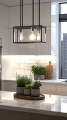 Modern Minimalist Kitchen with Sleek Decor and Functional Elegance