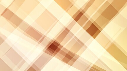 A diagonal plaid pattern in muted beige and brown tones.