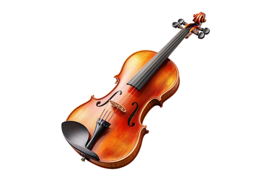 Traditional Viola isolated on transparent background
