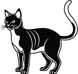 Cat silhouette vector designs 41