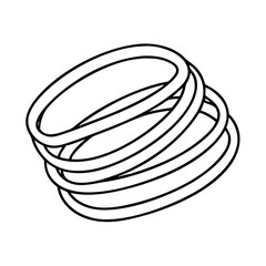 rubber bands icon, rubber bands vector illustration-simple illustration of rubber bands, perfect for rubber bands logos and icons