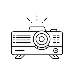 projector icon, projector vector illustration-simple illustration of projector, perfect for projector logos and icons