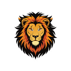 Lion head vector illustration, an isolated design