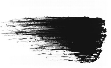 Ink brush stock isolated on transparent PNG file