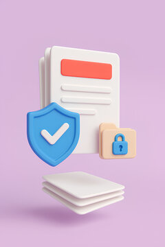 Secure Documents Digital File Protection Concept