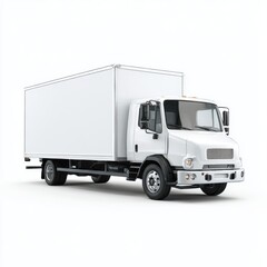 Delivery truck isolated on white background for transportation