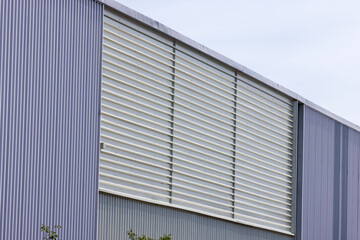 Fototapeta premium Gray factory building details