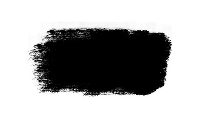 Ink brush stock isolated on transparent PNG file